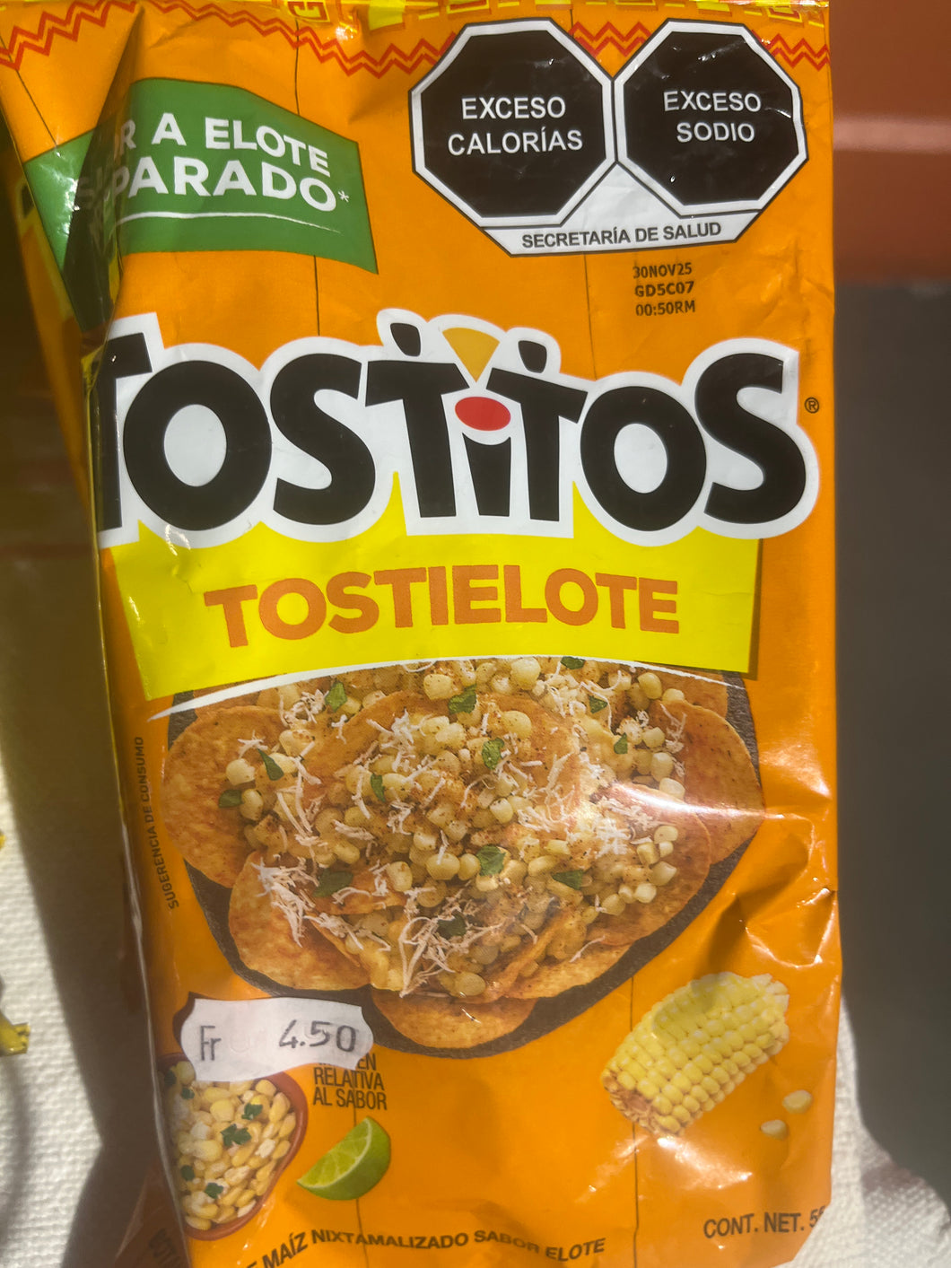 Tostielotes con Limon