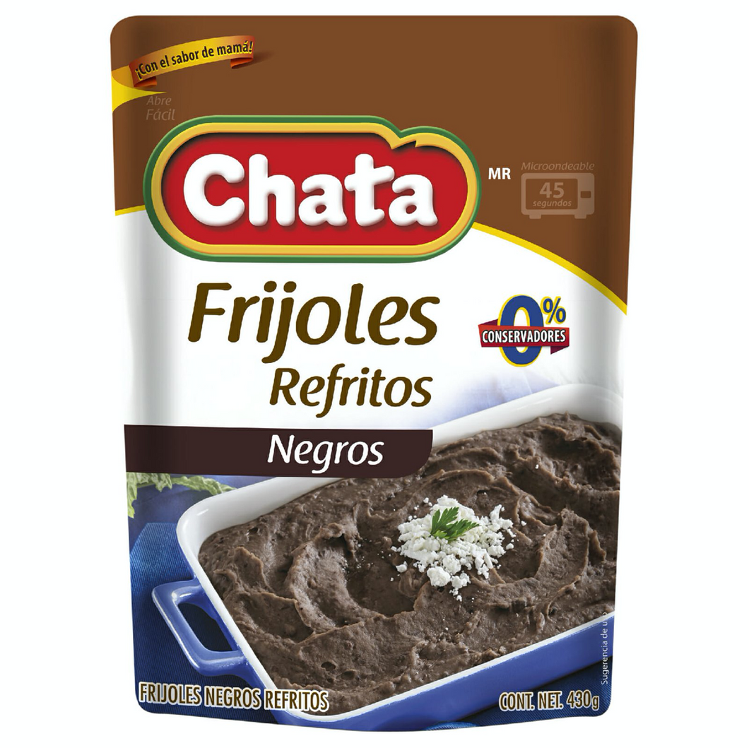 Frijoles Negros Refritos Chata 430g / Schwarze Bohnen Chata 430g