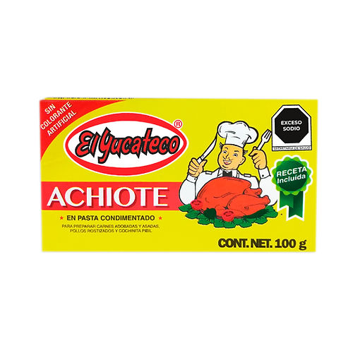 Achiote en Pasta, El Yucateco, Paquete de 100g / Achiote in Gewürzpaste, El Yucateco, 100g