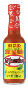 Salsa Picante Roja de Chile Habanero, El Yucateco, Frasco de 120ml / Rote Habanero Sauce, El Yucateco, 120ml