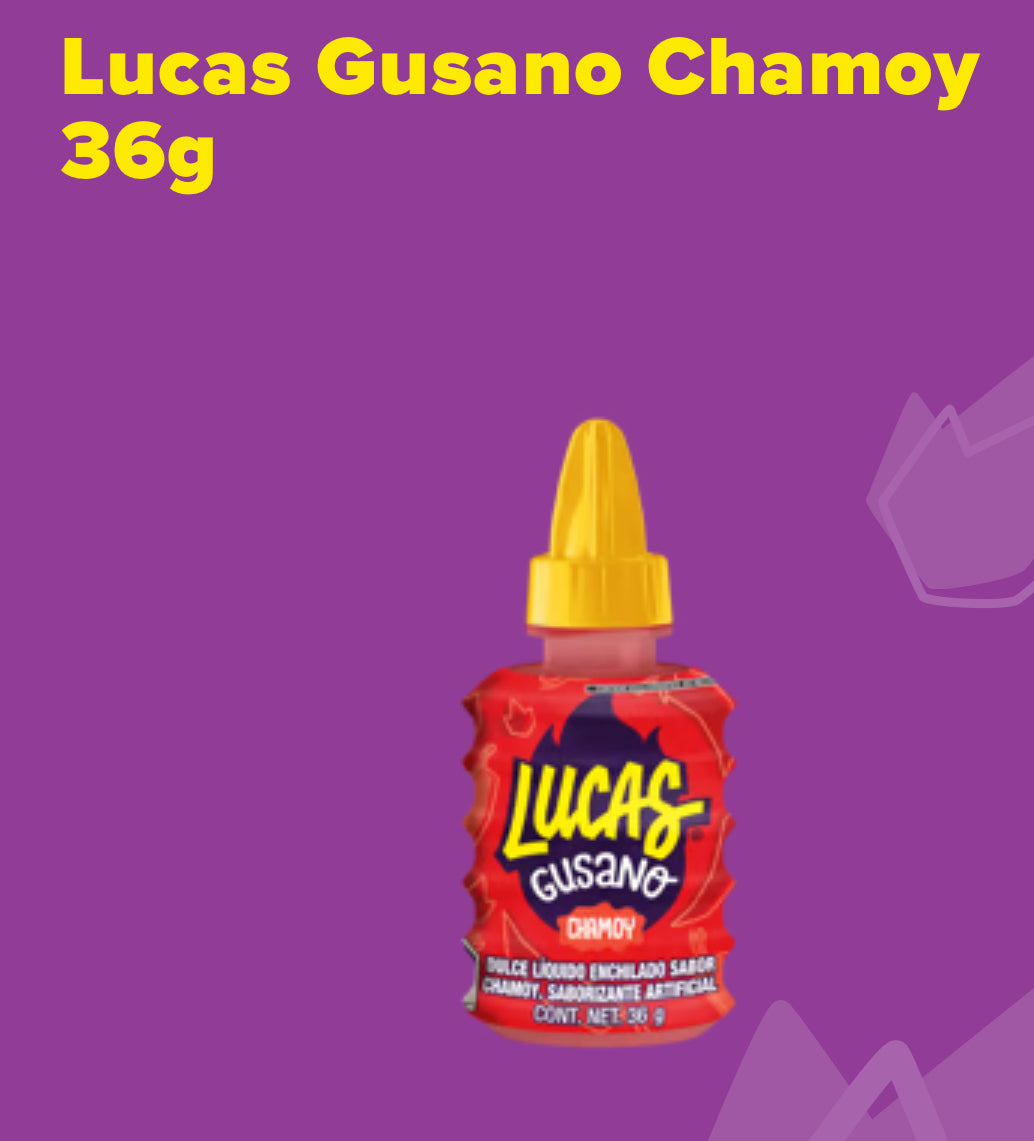 Lucas Gusano Chamoy, Envase de 36g