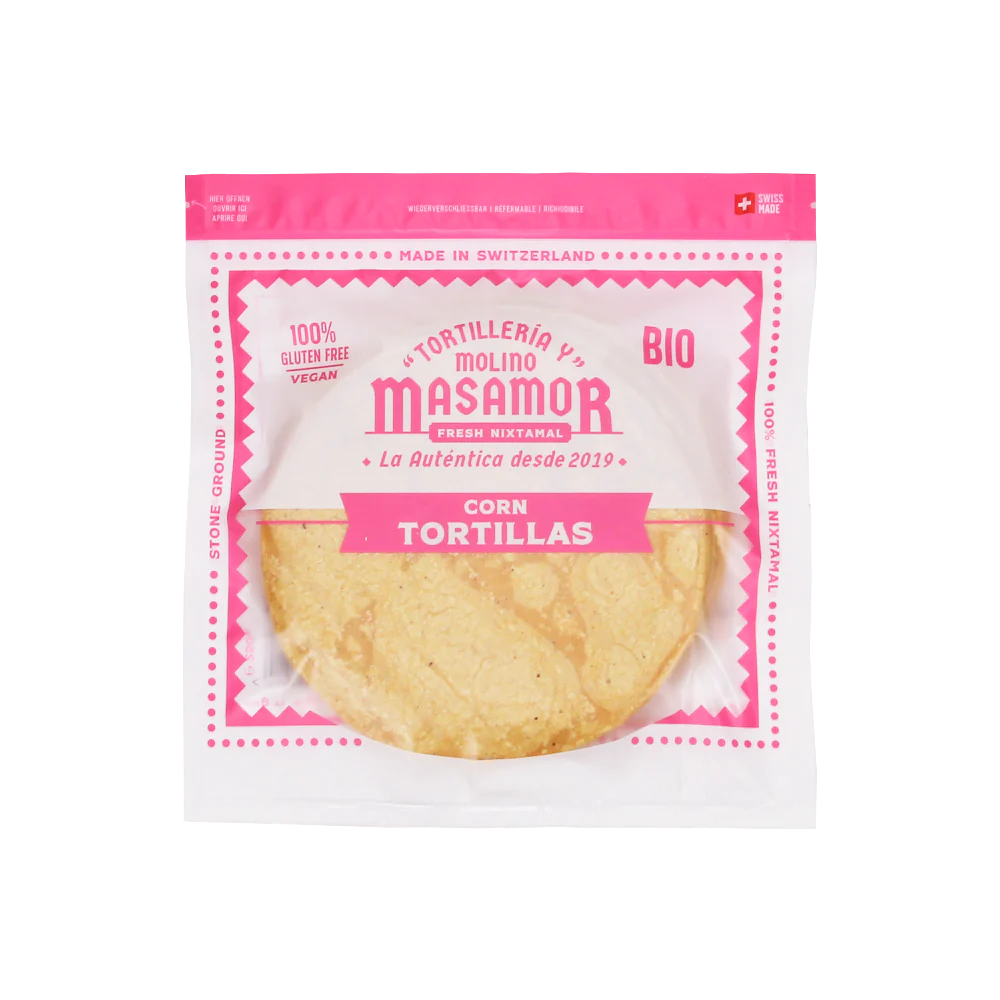 Tortillas de Maíz, Masamor, Paquete de 500g / Bio Maistortilla 500 gr