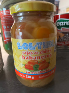 Chile Habanero en Rajas / Habanero Chilies