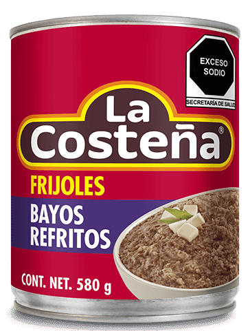 Frijoles Bayos Refritos, La Costeña, Lata de 580g / Bohnen Bayos Refritos, La Costeña, 580g