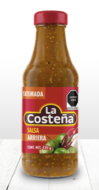 Salsa Arriera Tatemada, La Costeña, Botella de 250g / Arriera Sauce, La Costeña, 250g