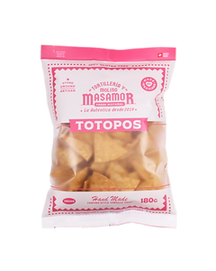 Totopos de Maíz, MasAmor, Bolsa de 180g / Tortilla Chips für Nachos, MasAmor, 180 gr