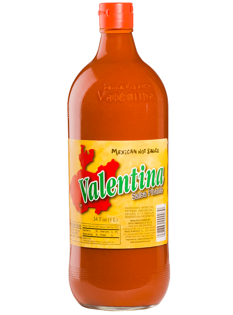 Salsa Valentina, Etiqueta Amarilla, Botella de 1L