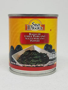 Chiles Poblanos en rajas San Miguel / Poblano chilistrips